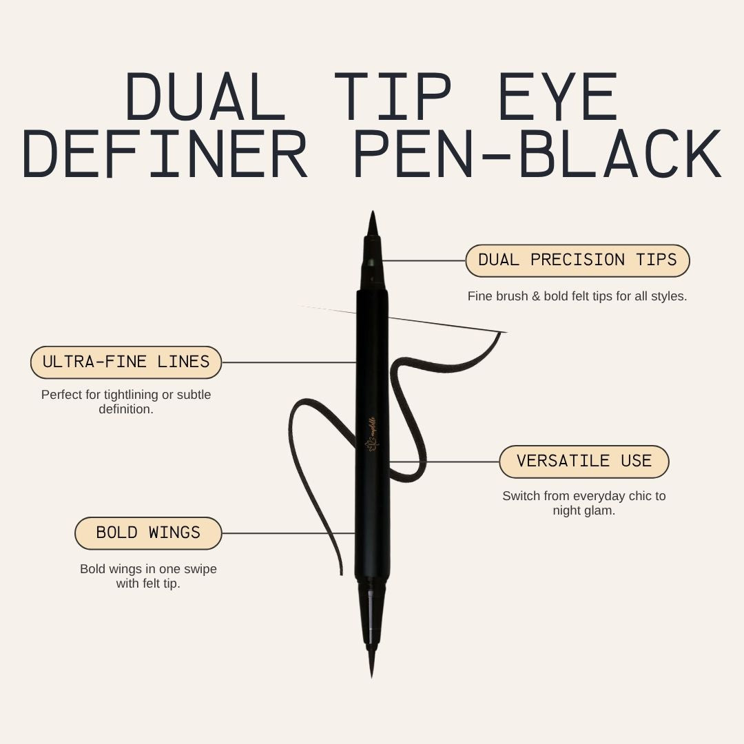 Dual Tip Eye Definer Pen - Black