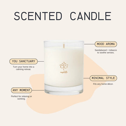 Scented Candle - Sandalwood + Tobacco