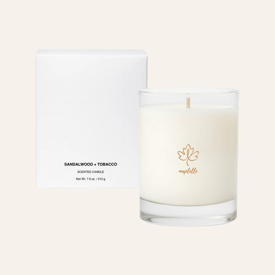 Scented Candle - Sandalwood + Tobacco